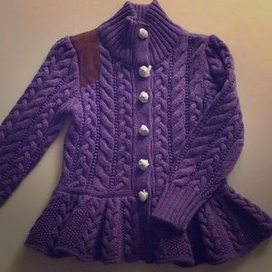 Little girls sweater with funky riding feel